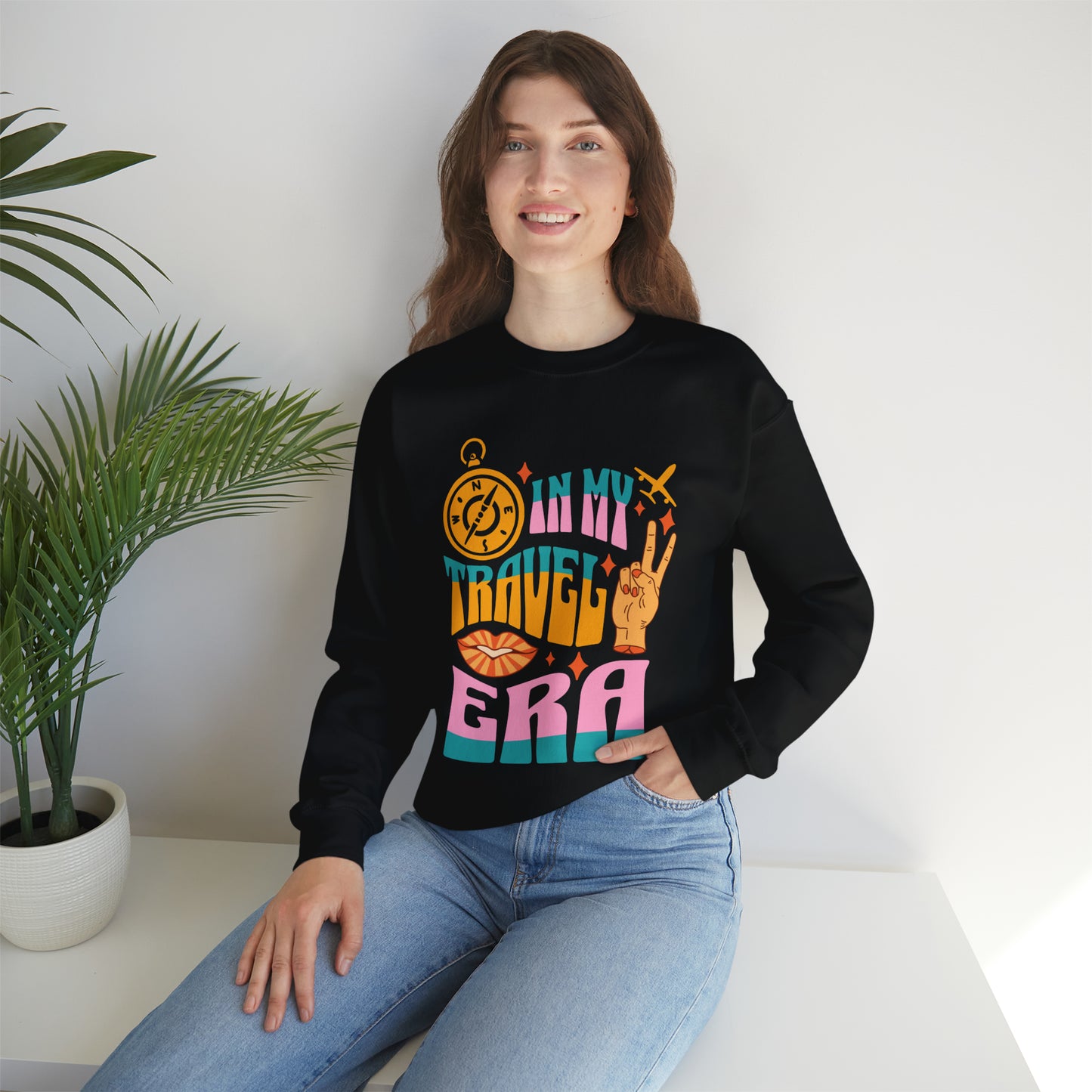 In My Travel Era - Groovy Crewneck Sweatshirt