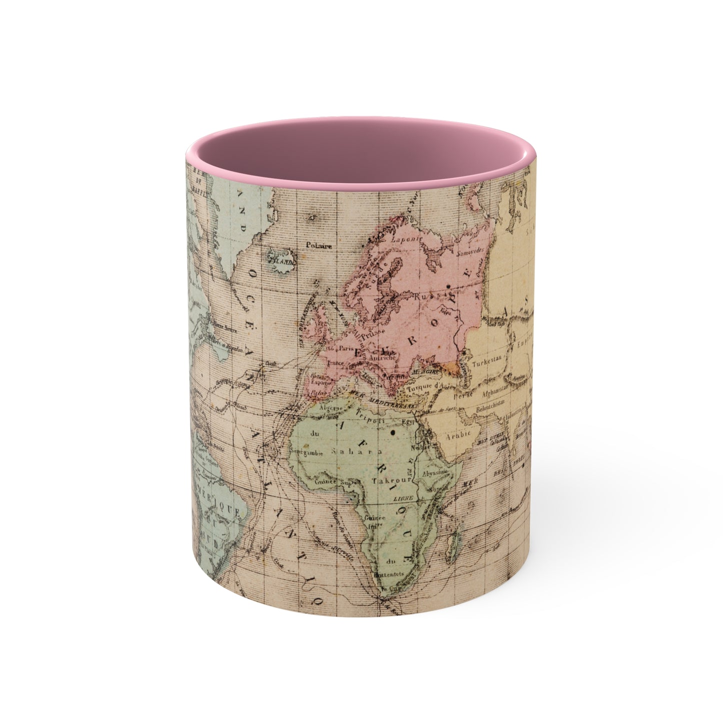 Vintage World Map - Coffee Mug